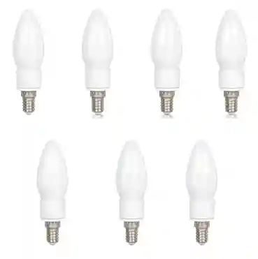  Philips Ace Saver 2.7W E14 LED Glass Candle Bulb | Candle Bulb for Home Decoration | Cool White, Pack of 7